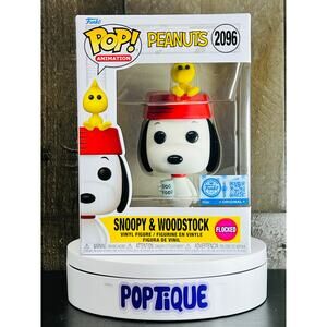 Snoopy & Woodstock Flocked Funko Pop! #2096 - Entertainment Earth Exclusive